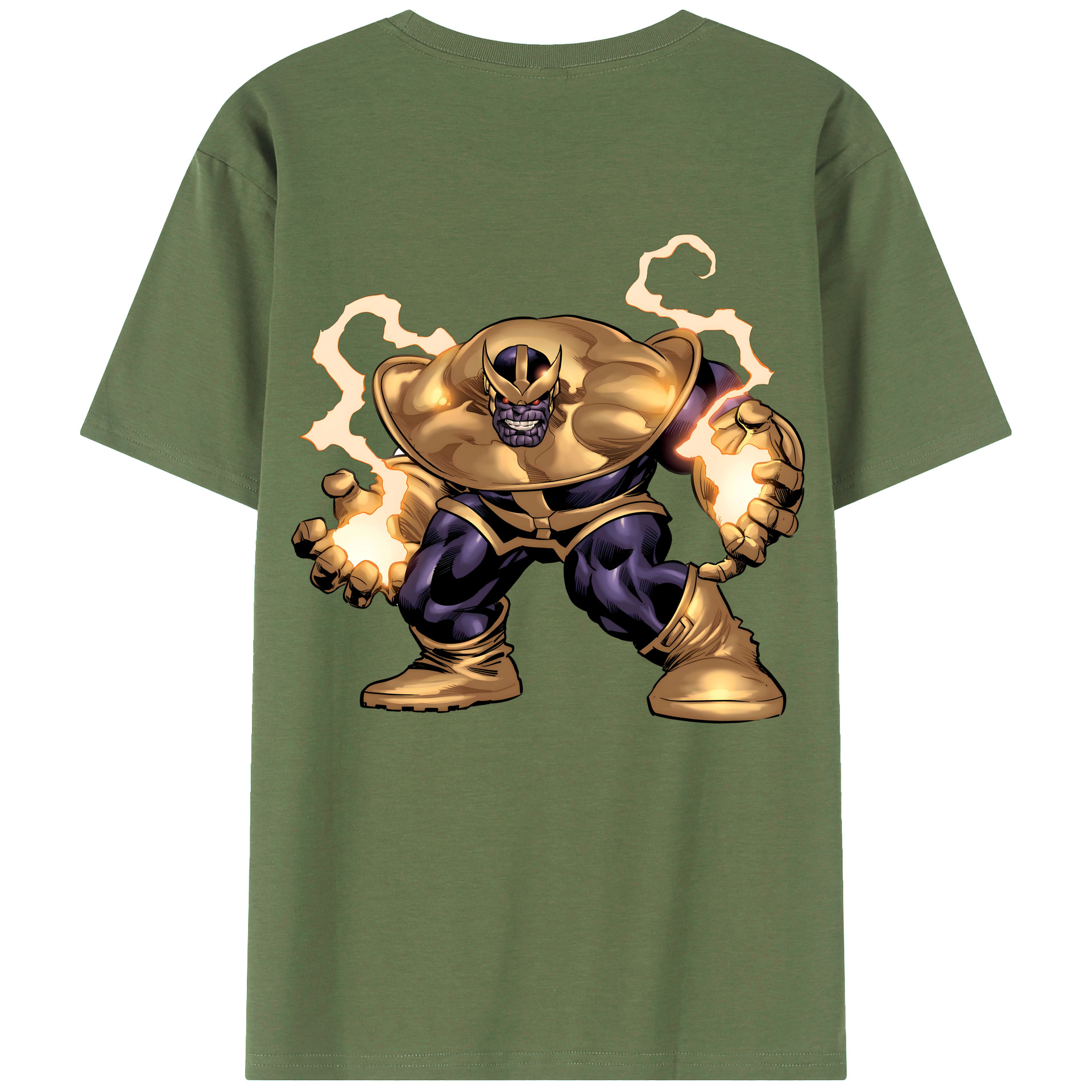（画像用） アベンジャーズ The Avengers 綿100％ メンズ半袖Tシャツ（バックプリント） 通気性